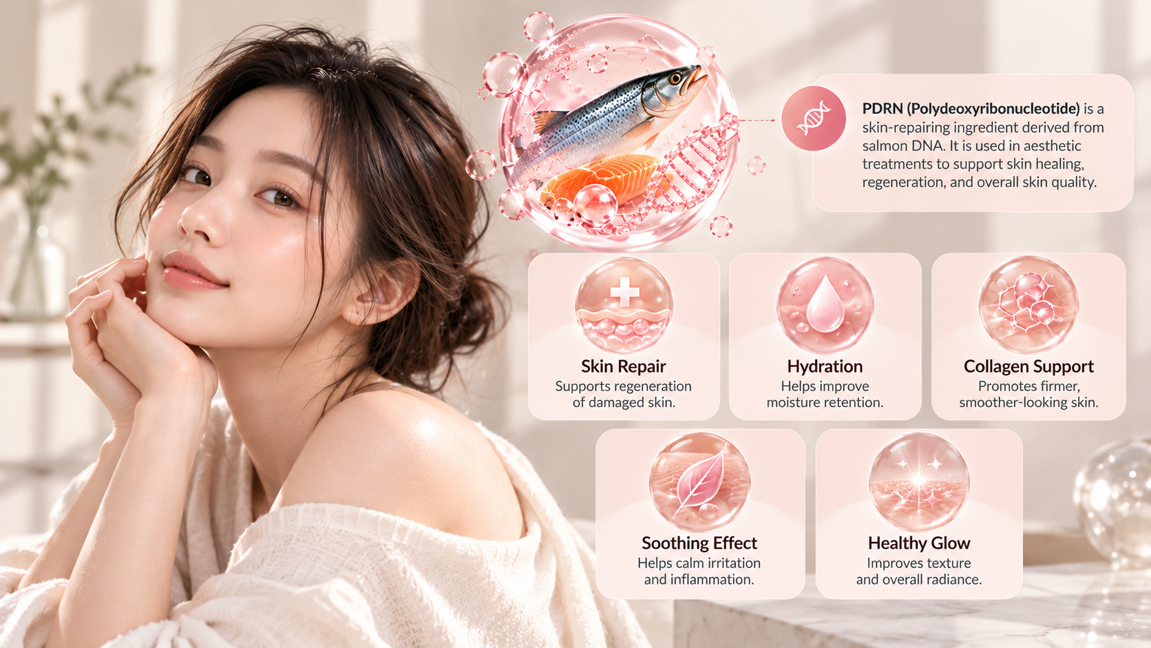 What is Salmon DNA PDRN skin booster explained at Casablanca Aesthetic KL